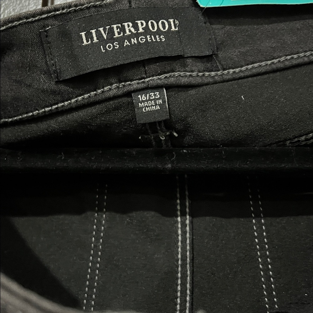 Liverpool Dark Gray Skinny Jeans - Picture 2 of 2